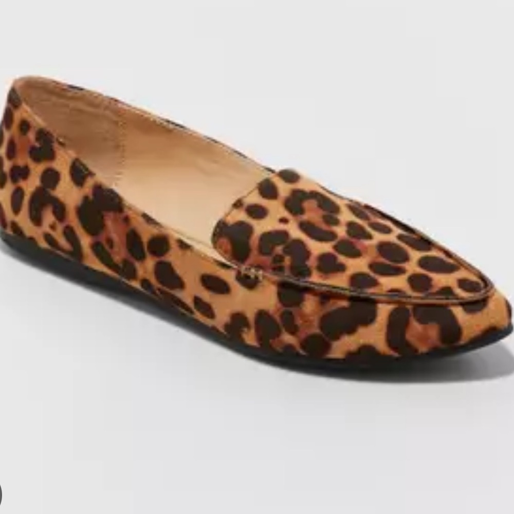 Leopard print loafers